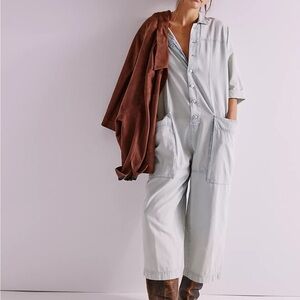 Light Blue Denim Margarita Jumpsuit- free people